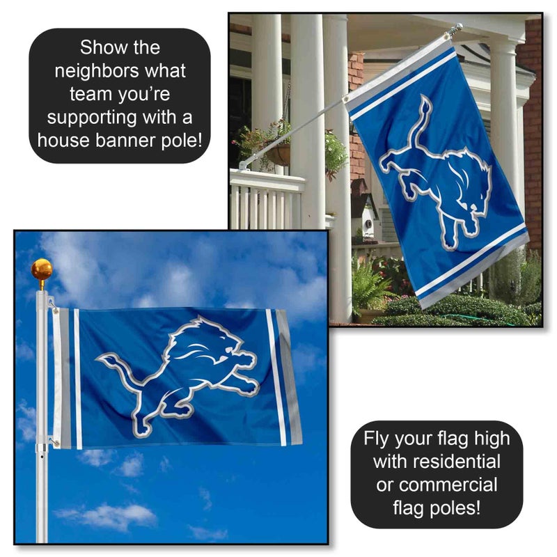 WinCraft Detroit Lions New Logo Flag - Image 3